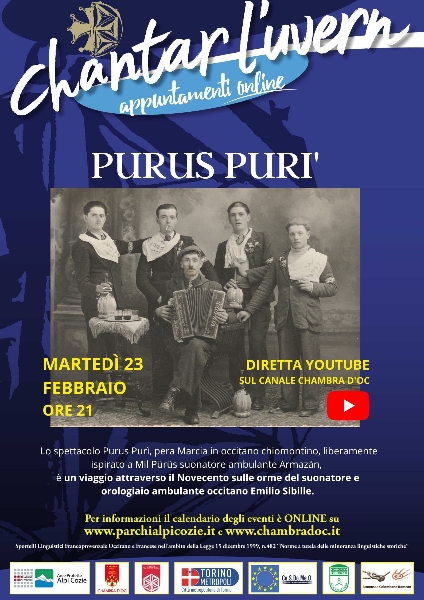 Chantar l'Uvern - Purus Purì, spettacolo teatrale